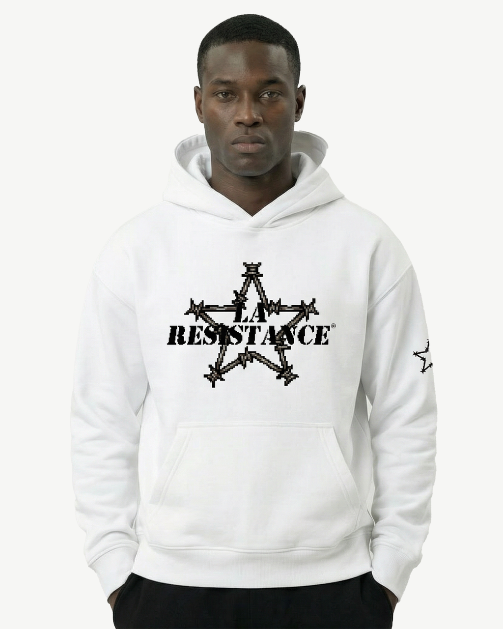 RESIST = WIN HOODIE WHITE