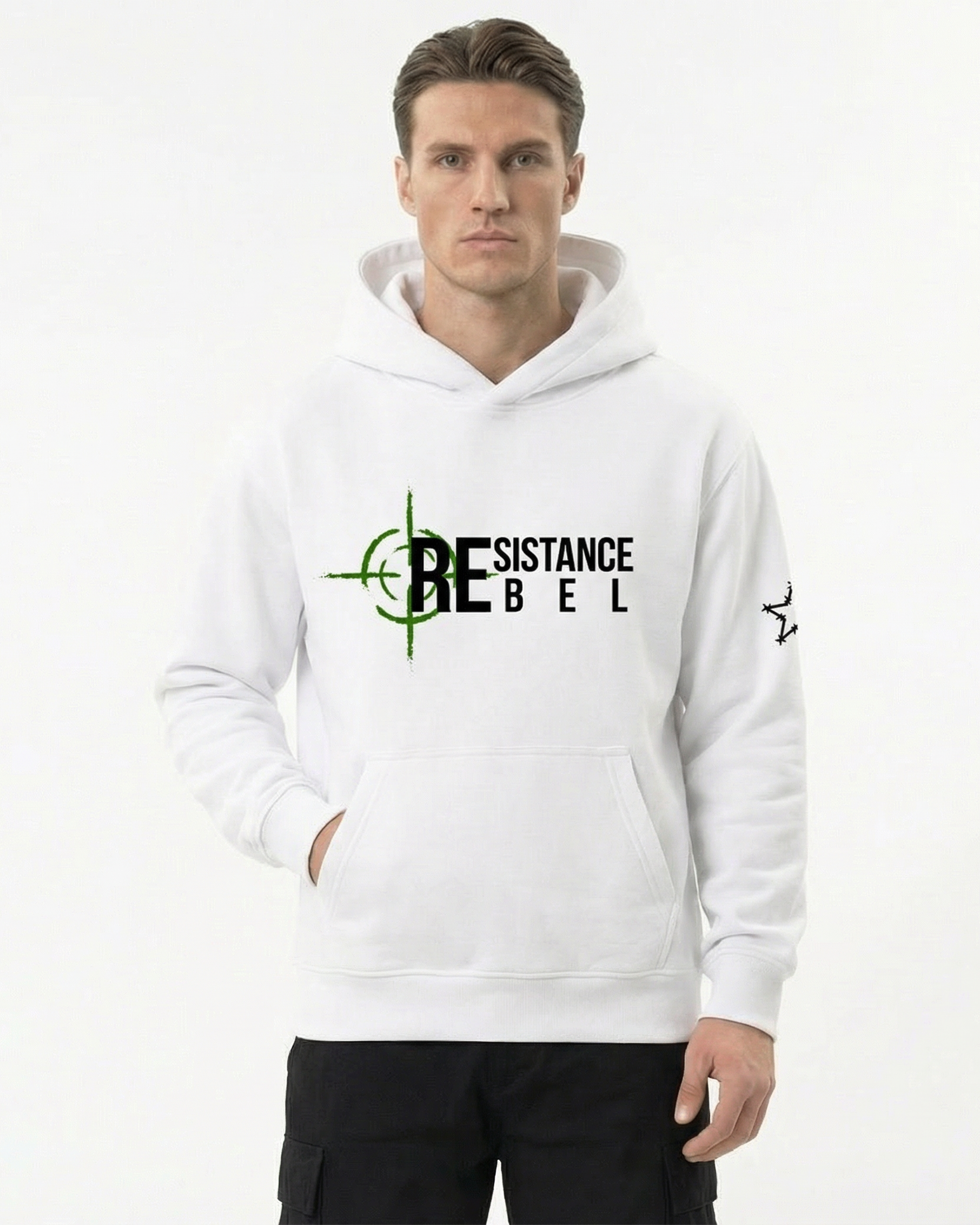 REBEL HOODIE WHITE