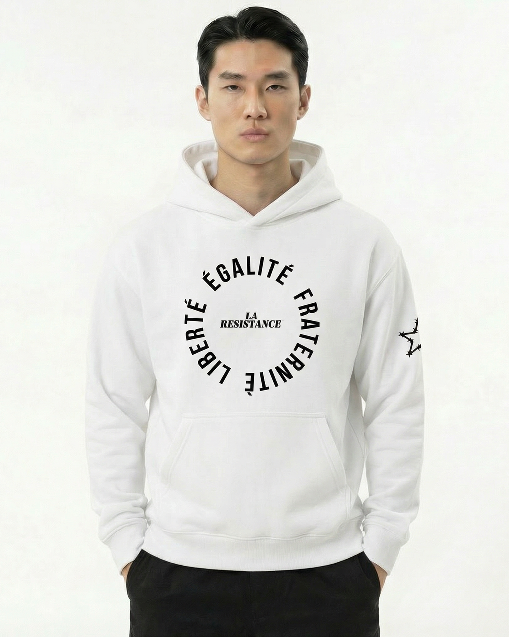 CIRCLE HOODIE WHITE