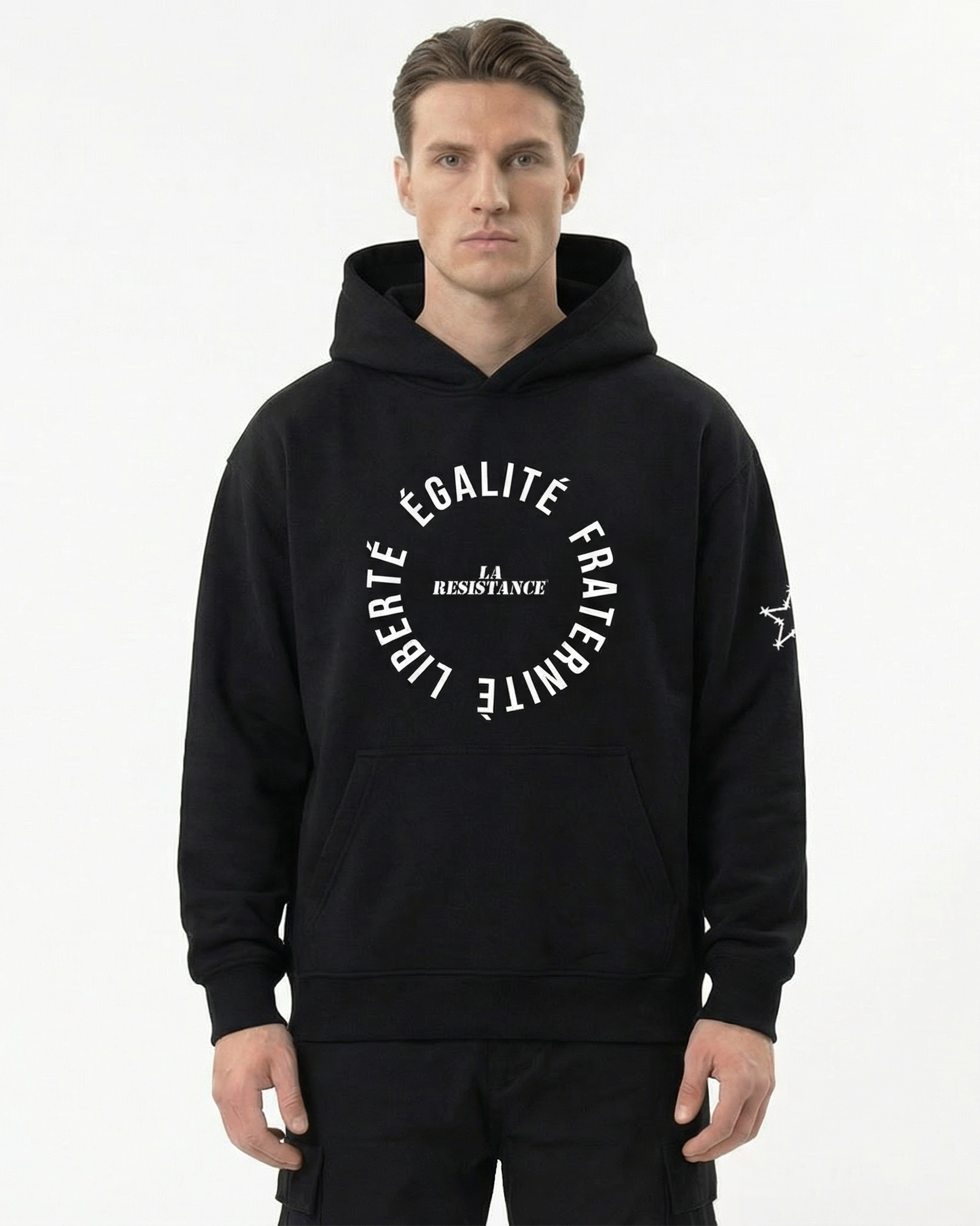 CIRCLE HOODIE BLACK