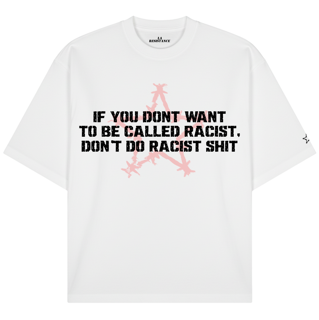 WHITE RAC*ST TEE