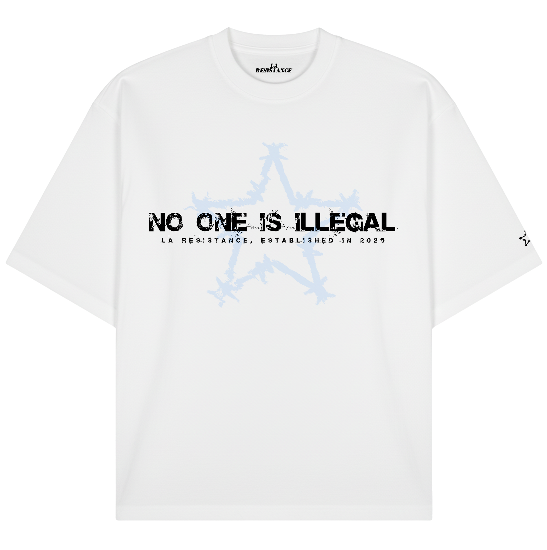 WHITE NO ONE IS ILLEGAL TEA