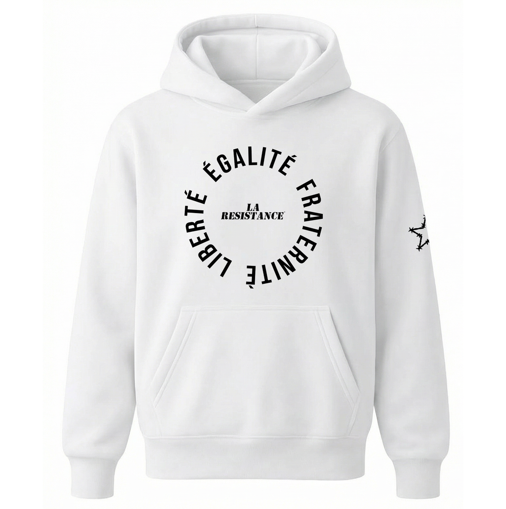 CIRCLE HOODIE WHITE