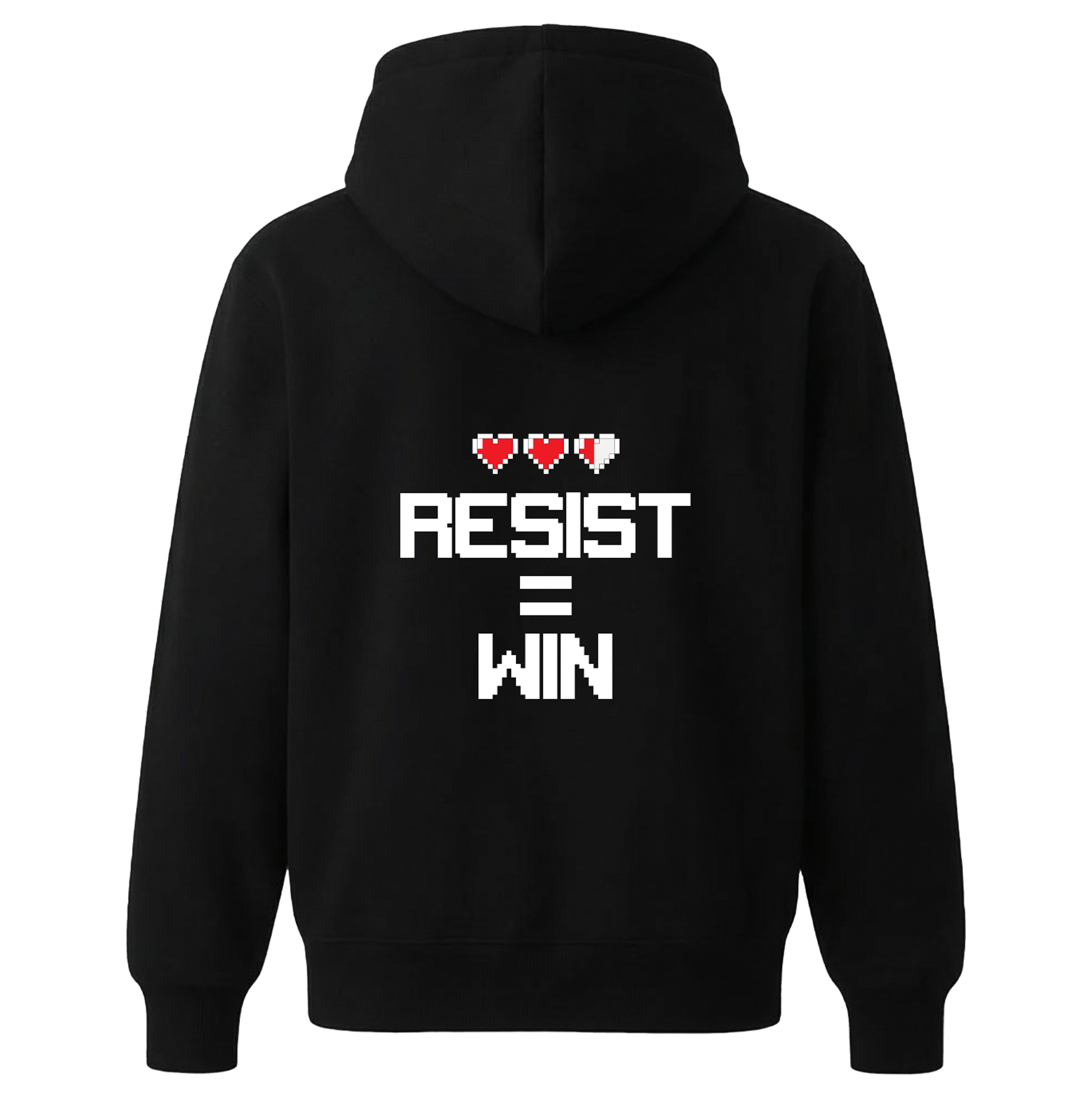 RESIST = WIN HOODIE BLACK